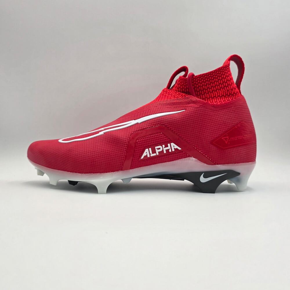 Nike Alpha Menace Elite 3 Mens Sz 9.5 Football Cleats CT6648-616 University Red